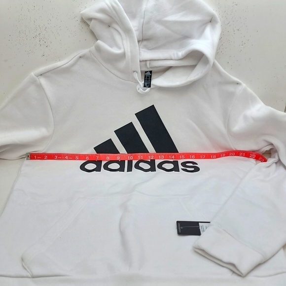 ADIDAS GOLF WHITE SWEATSHIRT WITH HOODIE - Picture 6 of 9